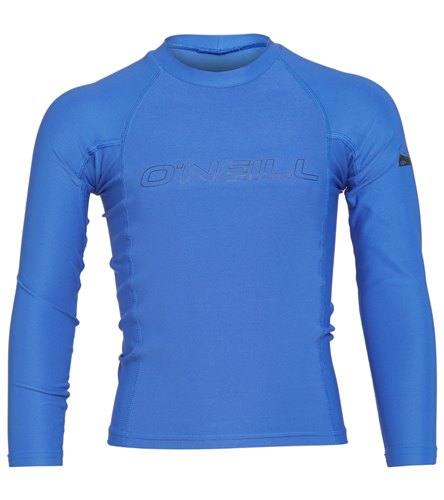 O'Neill Youth Basic Skins Long Sleeve Crew Rashguard at SwimOutlet.com