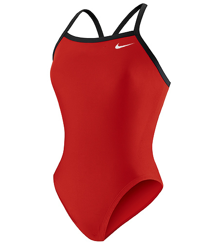 Nike Swim Solid Lingerie Tank One Piece Swimsuit at SwimOutlet.com ...