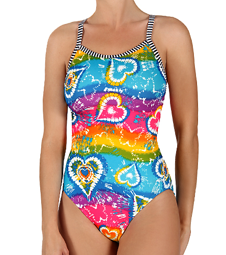 tie dye one piece swimsuit