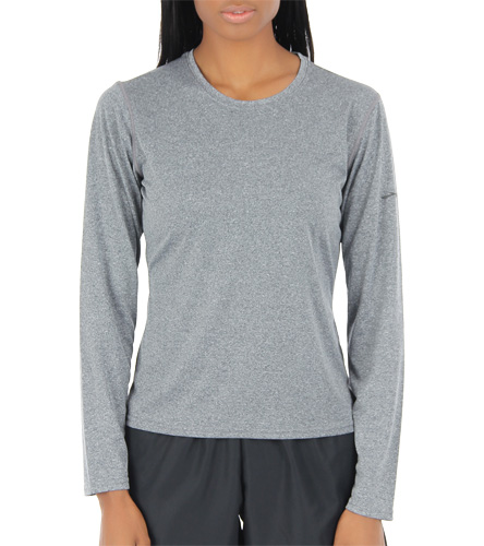 Brooks Women's EZ T L/S Running Shirt at SwimOutlet.com