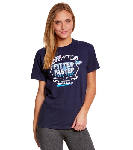 Fitter & Faster Swim Tour Blue Promo Tee at SwimOutlet.com