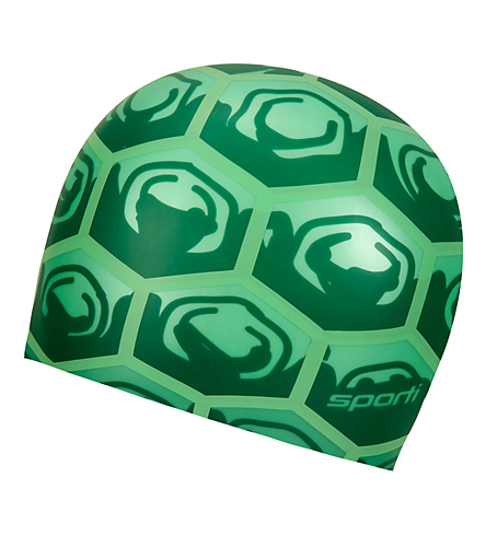 Sporti Turtle Shell Silicone Swim Cap at SwimOutlet.com