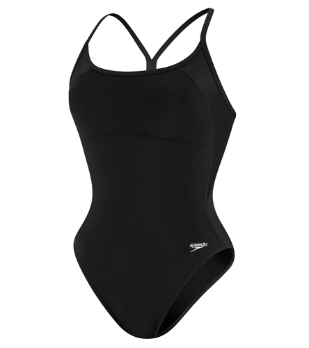 Speedo Mesh Sport Back One Piece at SwimOutlet.com - Free Shipping