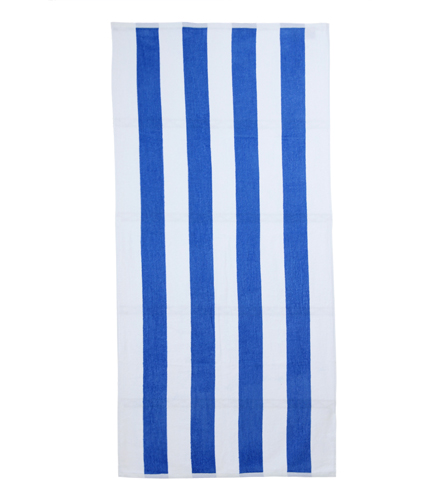 Royal Comfort Cabana Stripe Terry Velour Beach Towel 30