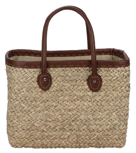 Sun N Sand Woodland Hue Straw Square Tote Beach Bag at SwimOutlet.com