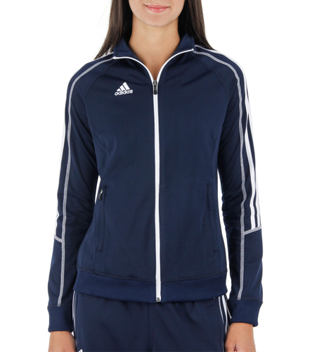 Adidas Women's Warm Up Jacket at SwimOutlet.com - Free Shipping