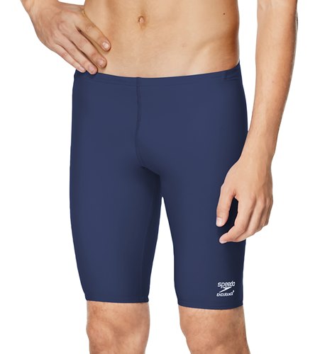 Speedo Male Solid Endurance+ Jammer Swimsuit at SwimOutlet.com