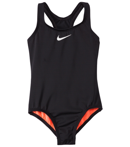 Nike Girls’ Core Solid Racerback One Piece Swimsuit (7yrs-14yrs) at ...