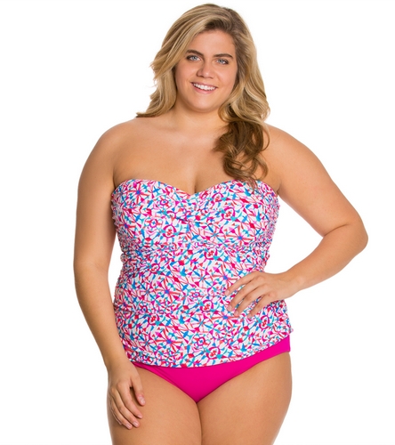 plus size bandeau swimsuit top