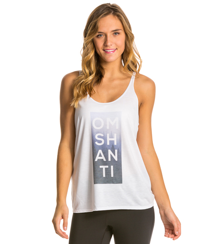 Yoga Rx Om Shanti Slouchy Workout Tank Top at YogaOutlet.com
