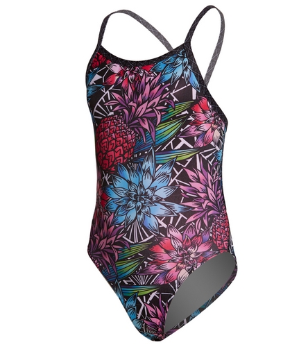 Amanzi Girls' Pineapple Party One Piece Swimsuit at SwimOutlet.com ...