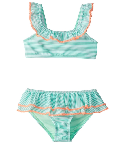 Hula Star Girls' Sailor Stripe Bikini Set (2T-6X) at SwimOutlet.com