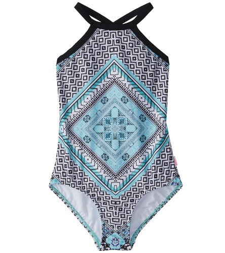 Seafolly Girls' Aztec Tapestry Tank One Piece Swimsuit (6-16) at ...