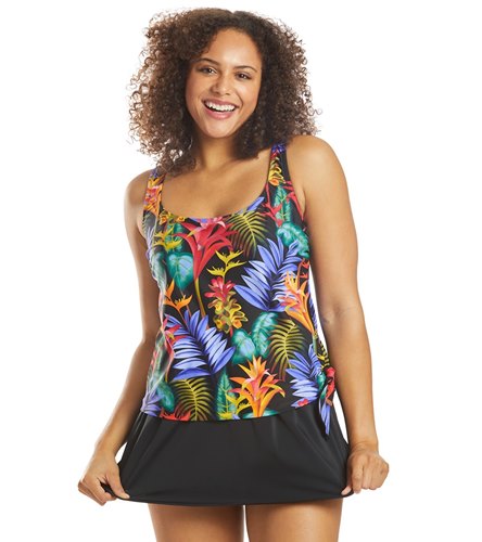 Maxine Jungle Glow Swim Dress at SwimOutlet.com - Free Shipping