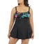 Longitude Women's Plus Size Thailand Empire Swimdress at SwimOutlet.com ...