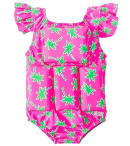 My Pool Pal Girls Palm Tree Floatation Swimsuit At Swimoutlet Com Free Shipping