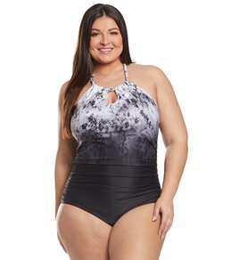 speedo halter one piece swimsuit