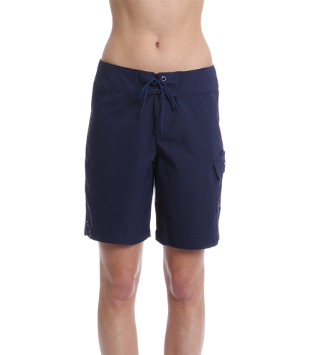 Jag Solid Long Board Short at SwimOutlet.com - Free Shipping