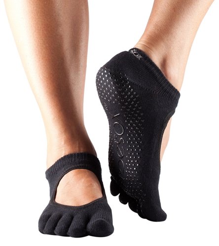 Toesox Mary Jane Bella Full Toe Yoga Socks Free Shipping