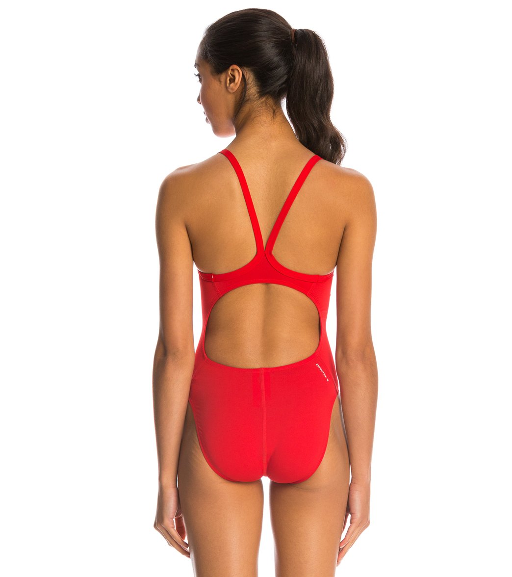 red adidas swimming costume