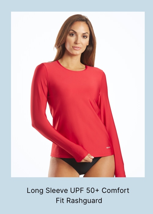 Sporti Women's L/S UPF 50+ Comfort Fit Rashguard