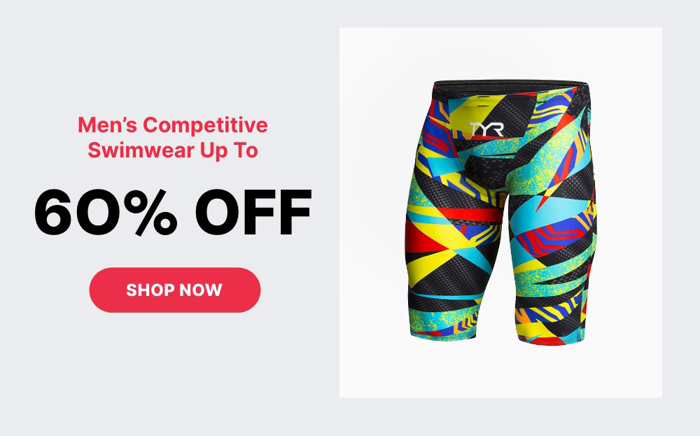 Up to 60% off Men's Competitive Swimwear