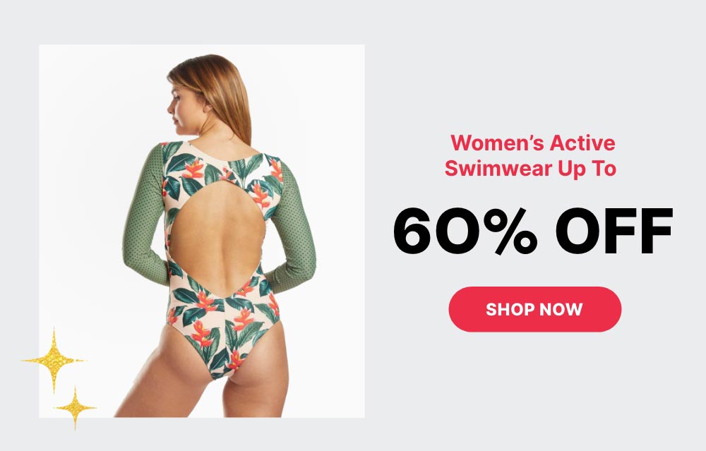 Up to 60% Off Women's Active Swimwear