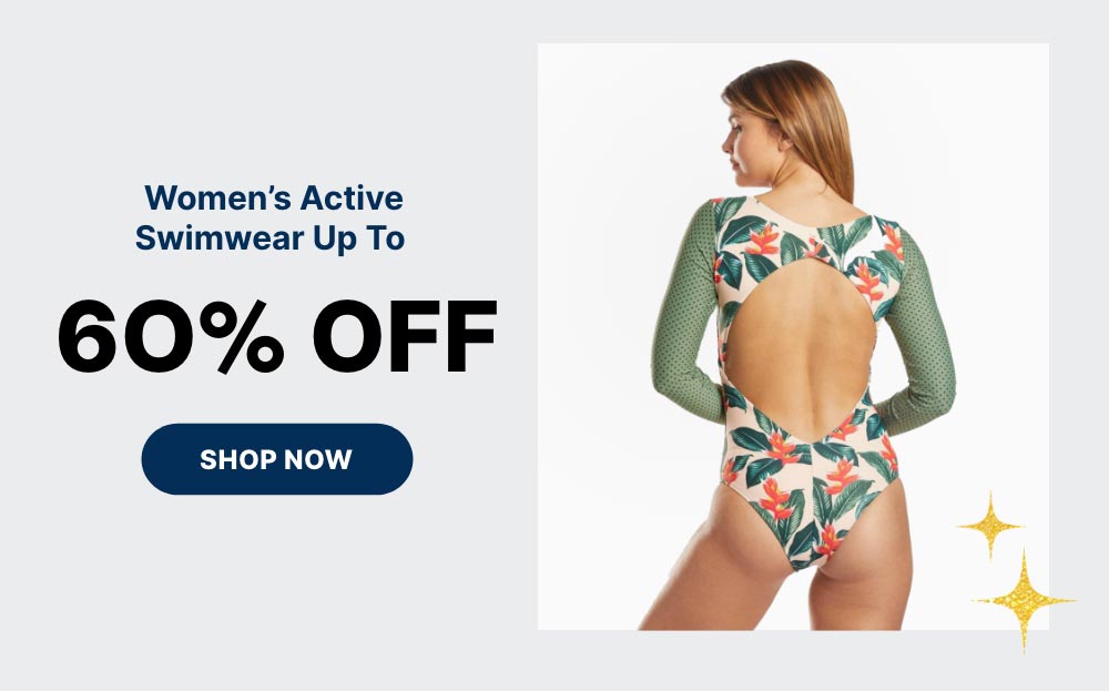 Up to 60% off Women's Active Swimwear