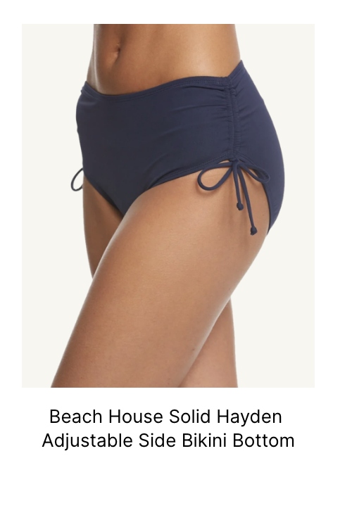 Beach House Solid Hayden Adjustable Side Bikini Bottom