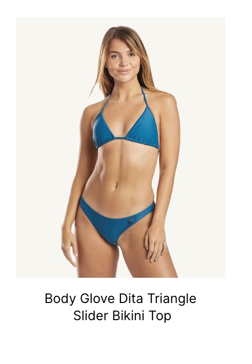 Body Glove Smoothies Dita Triangle Slider Bikini Top