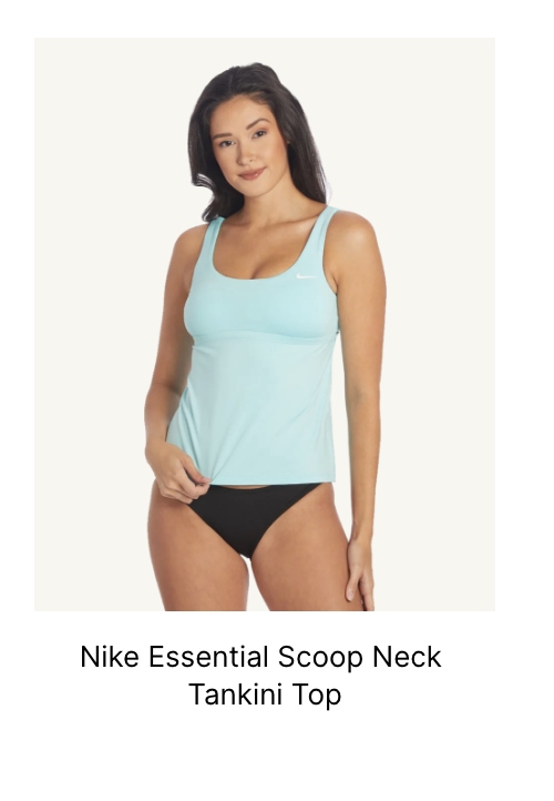 Nike Women's Essential Scoop Neck Tankini Top